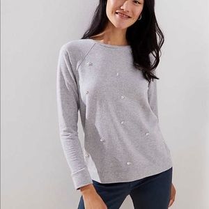 Loft Embellished Sweatshirt - Medium